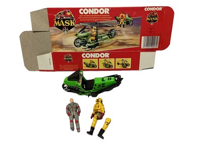 Lot 176 - Kenner Parker (1987) M.A.S.K. Original Series 3 Vehicle Manta VENOM Nissan 300ZXSports Car/Assault Plane with action figure, in opened box, plus VENOM Vampire Touring Cycle/Turbo Jet with action fi...