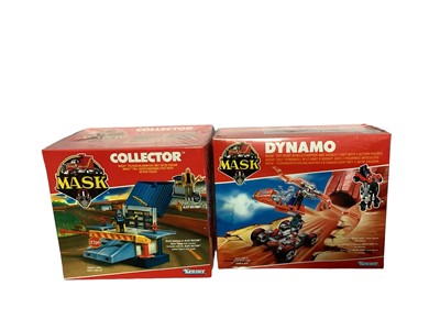 Lot 178 - Kenner Parker (1987) M.A.S.K. Original Series 3 Vehicles VENOM Pit-Stop Catapult Refuelling Station/Catapult with action figure, plus M.A.S.K. Dynamo Off-Road Vehicle/Chopper & Assault Cart with 2...