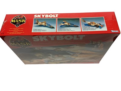 Lot 180 - Kenner Parker (1988) M.A.S.K. Original Series 4 Vehicle Skybolt (Split Seconds) M.A.S.K. Jet Fighter/Jet Plane & Thruster Car with 2 with action figures, in sealed box (1)