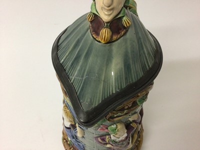 Lot 57 - Victorian Minton Majolica ‘Tower’ jug