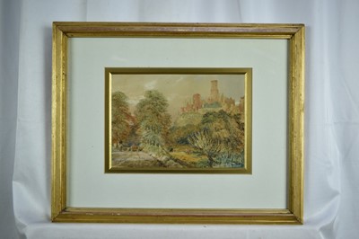 Lot 1070 - Seven 19th century English School watercolours to include Henrietta Woodman landscape, Fanny Wallins, Norfolk School watercolour and others, each in glazed frame (7)