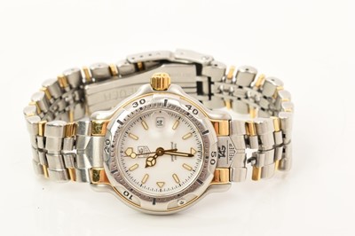 Lot 719 - Ladies Tag Heuer Professional bi-metal wristwatch on integral bracelet