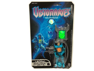 Lot 116 - Hasbro (1987) Visionaries (Knights of the Magical Light) Leoric (Spectral Knights) 4 1/2" action figure, on card with blister pack No.7901/7800 (1)