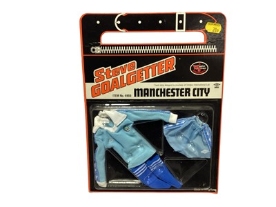 Lot 345 - Wiggins Teape Mego Steve Goalgetter Manchester City Outfit, on card with bubblepack No.4906 (1)