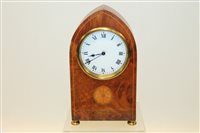 Lot 3511 - Edwardian mantel Clocksck with French movement...