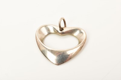 Lot 435 - Georg Jensen silver heart shaped pendant