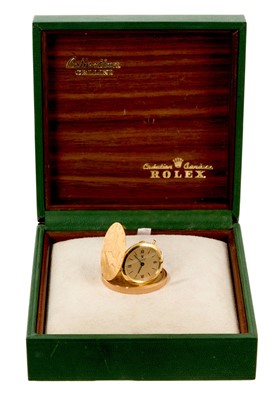 Lot 700 - Rare Rolex gold concealed 20 dollar coin watch, from the Cellini Collection, the manual wind movement mounted in 18ct gold RWCo case, hallmarked London 1974, housed within an American 1904 gold 20...
