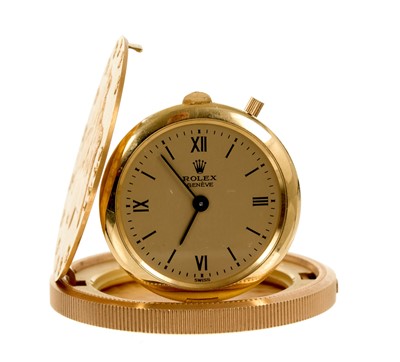 Lot 700 - Rare Rolex gold concealed 20 dollar coin watch, from the Cellini Collection, the manual wind movement mounted in 18ct gold RWCo case, hallmarked London 1974, housed within an American 1904 gold 20...