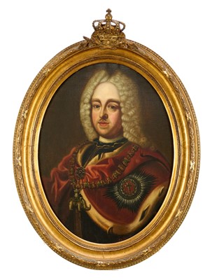 Lot 1006 - Late 18th/early 19th century oil on canvas, portrait of Prince Anikita Ivanovich Repnin, indistinctly signed, oval, in good period frame