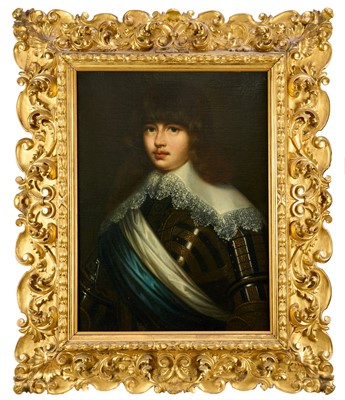 Lot 1010 - After Justus Sustermans (1597-1681), 18th century oil on canvas - Portrait of Prince Waldemar Christian of Denmark (1603-1647), 71.5cm x 53.5cm, in ornate gilt frame