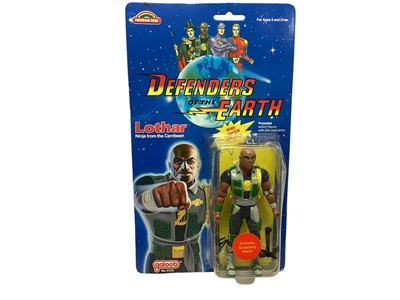 Lot 88 - Galoob (c1985) Defenders of the Earth Lothar (Ninja from the Carribean) 5" action figure, on punched card with bubblepack No.5100 (1)