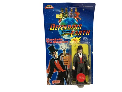 Lot 89 - Galoob (c1985) Defenders of the Earth Mandrake the Magican (Master of Illusion) 5" action figure, on punched card with bubblepack No.5100 (1)