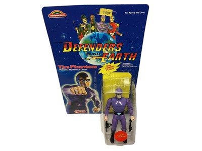 Lot 91 - Galoob (c1985) Defenders of the Earth The Phantom (Powerful Mysterious Ghost) 5" action figure, on punched card with bubblepack (separated) No.5100 (1)