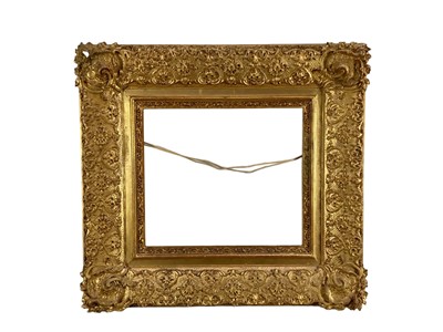 Lot 1018 - Good 19th century gilt picture frame to take a work 29.5cm x 33.5cm, overall size 53cm x 57cm