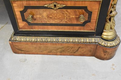 Lot 1388 - Fine mid-Victorian figured walnut, kingwood crossbanded and gilt metal mounted  pedestal desk