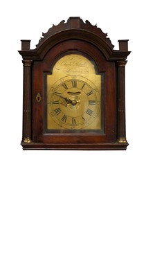 Lot 815 - 18th century and later 30 hour alarm longcase clock movement with hood