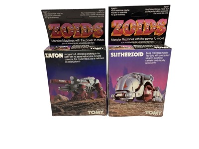 Lot 316 - Tomy (1984-185) Zoids Zaton No.2582, Cosmozoid No.2579, Terrared No.2559 & Slitherzoid No.2582,  boxed (4)