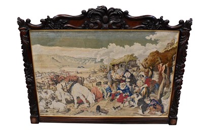 Lot 1393 - Impressive 19th century Berlin woodwork tapestry