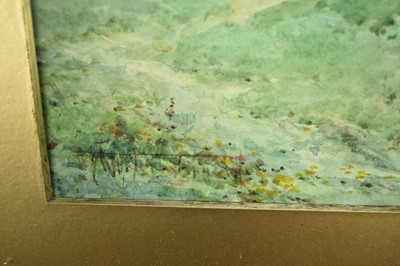 Lot 1202 - Henry Sylvester Stannard (1870-1951) watercolour - "Rustic Bridge by the Mill, Tempsford, near St. Neots", signed, 26cm x 35cm, in glazed gilt frame