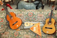 Lot 3826 - Two Spanish classical guitars, Chinese...