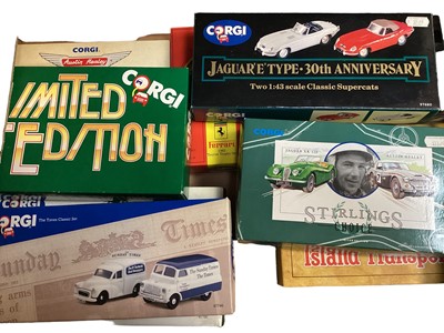 Lot 1927 - Die cast boxed Corgi classics including Eddie Stobbart, OB coaches and other in five boxes.