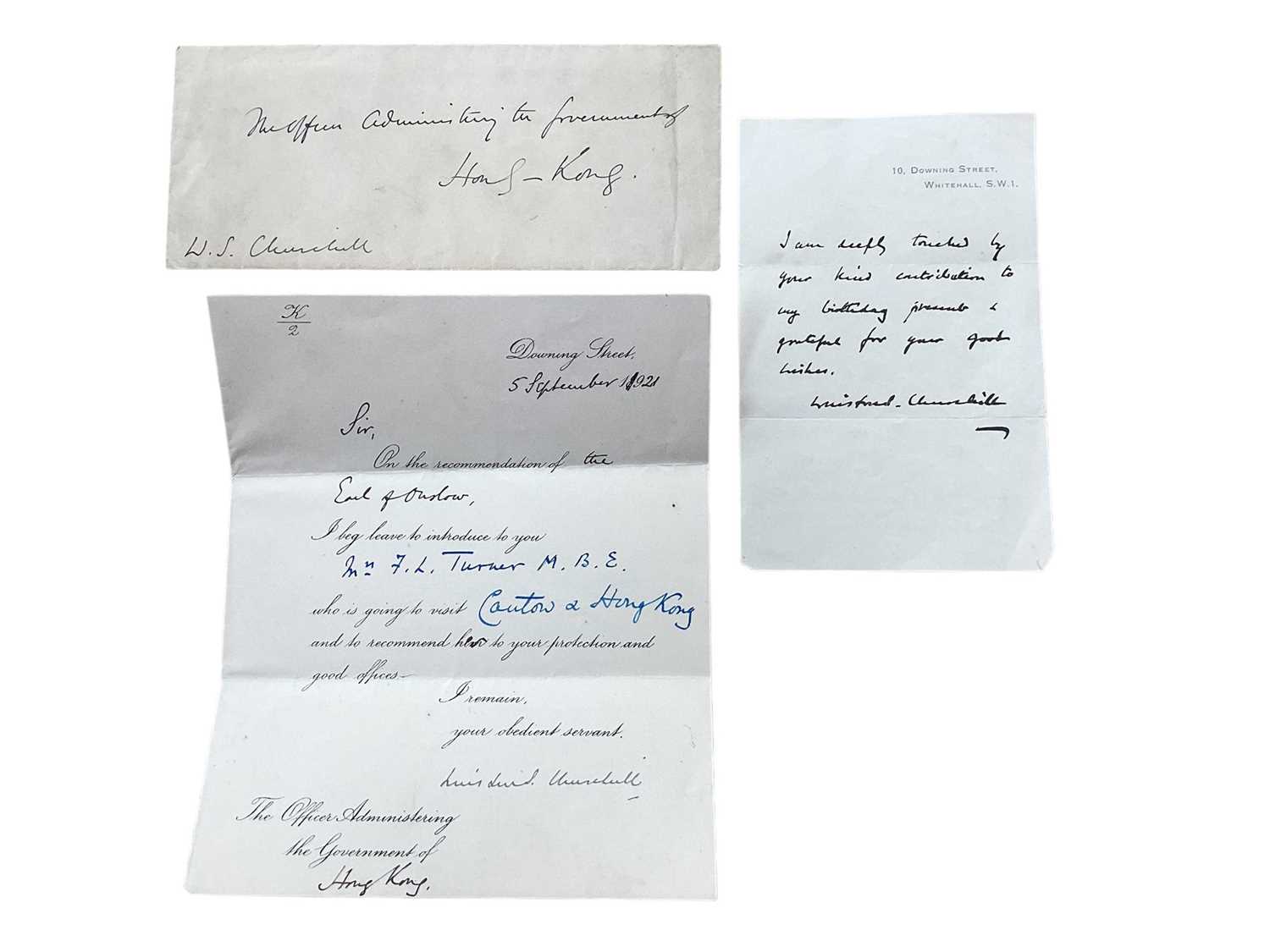 Lot 1511 - Winston Churchill signed letter of introduction 1921