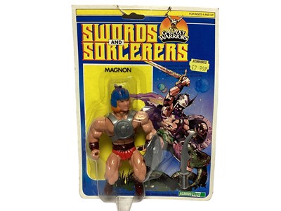 Lot 13 - Acamas Toys & Sungold Galaxy Warriors 5 1/2"action figures including Magon , Baltard, Deevil & Rahh (complete set but two manufacturers) (4)