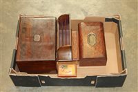 Lot 3654 - Late 19th / early 20th century mahogany letter...