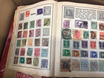 Lot 42 - Stamps in albums, including China and India, together with ephemera, books, etc