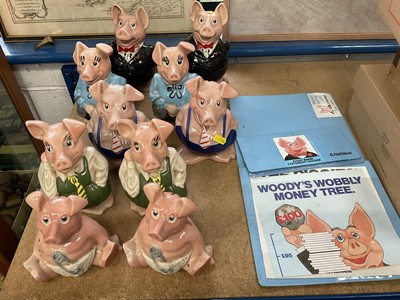 Lot 226 - Two sets of Wade NatWest piggy banks