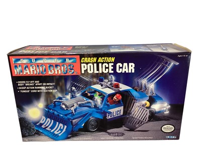 Lot 353 - ERTL (c1993) Super Mario Bros. (Official Nintendo Licensed Product) Crash Action Police Car, boxed with sellotaped ends No.7782 (1)