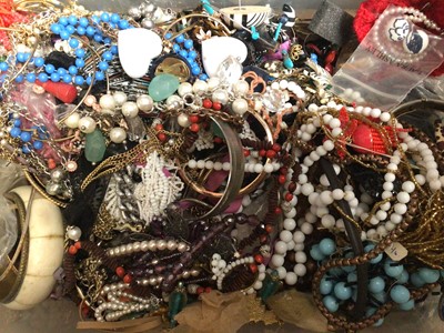 Lot 181 - Quantity of costume jewellery, mostly bead necklaces and bangles