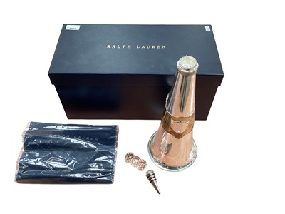 Lot 2497 - Ralph Lauren silver plated 'Wyndham' cocktail shaker, in original fitted box