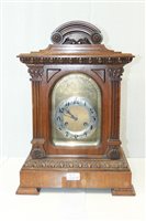 Lot 3634 - Early 20th century mantel Clocksck with eight...