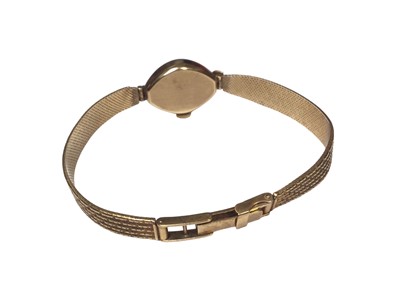 Lot 172 - Trebex ladies wristwatch on 9ct gold bracelet
