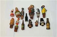 Lot 3549 - Collection of novelty bottle stoppers and...