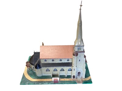 Lot 2492 - Model of St Mary’s Church Mistley