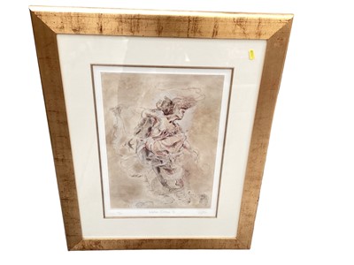 Lot 385 - Pair of pictures:  Water Dance 1 and Water Dance 2