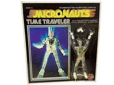 Lot 373 - Airfix Mego Corps (c1976) Micronauts Time Traveler Clear, on unpunched card with blister pack No.50301-5 (1)