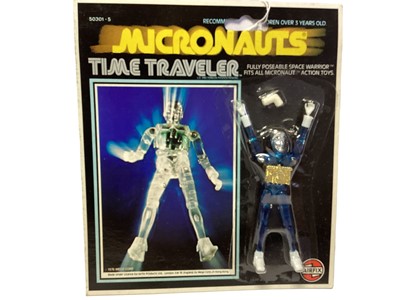 Lot 375 - Airfix Mego Corps (c1976) Micronauts Time Traveler Blue, on card with blister pack No.50301-5 (1)