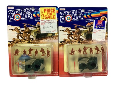 Lot 6 - Bluebird (c1989) Zero Hour (when the brave must fight to save the World!) Gemini Two-Man Tank Set No.900331 (x2), Cougar Armed Jeep Set (x3) (5)