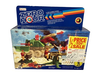 Lot 7 - Bluebird (c1989) Zero Hour (when the brave must fight to save the World!) The Wolf Army Close Combat Rhino Armoured Missile Carrier Set no.910541 & Ambulance and Landing Craft (2)