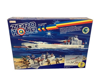 Lot 9 - Bluebird (c1989) Zero Hour (when the brave must fight to save the World!) The Swordfish Navy Task Force M.V. Surprise Q Ship  Set, plus Task Force Troopers (x2) (3).