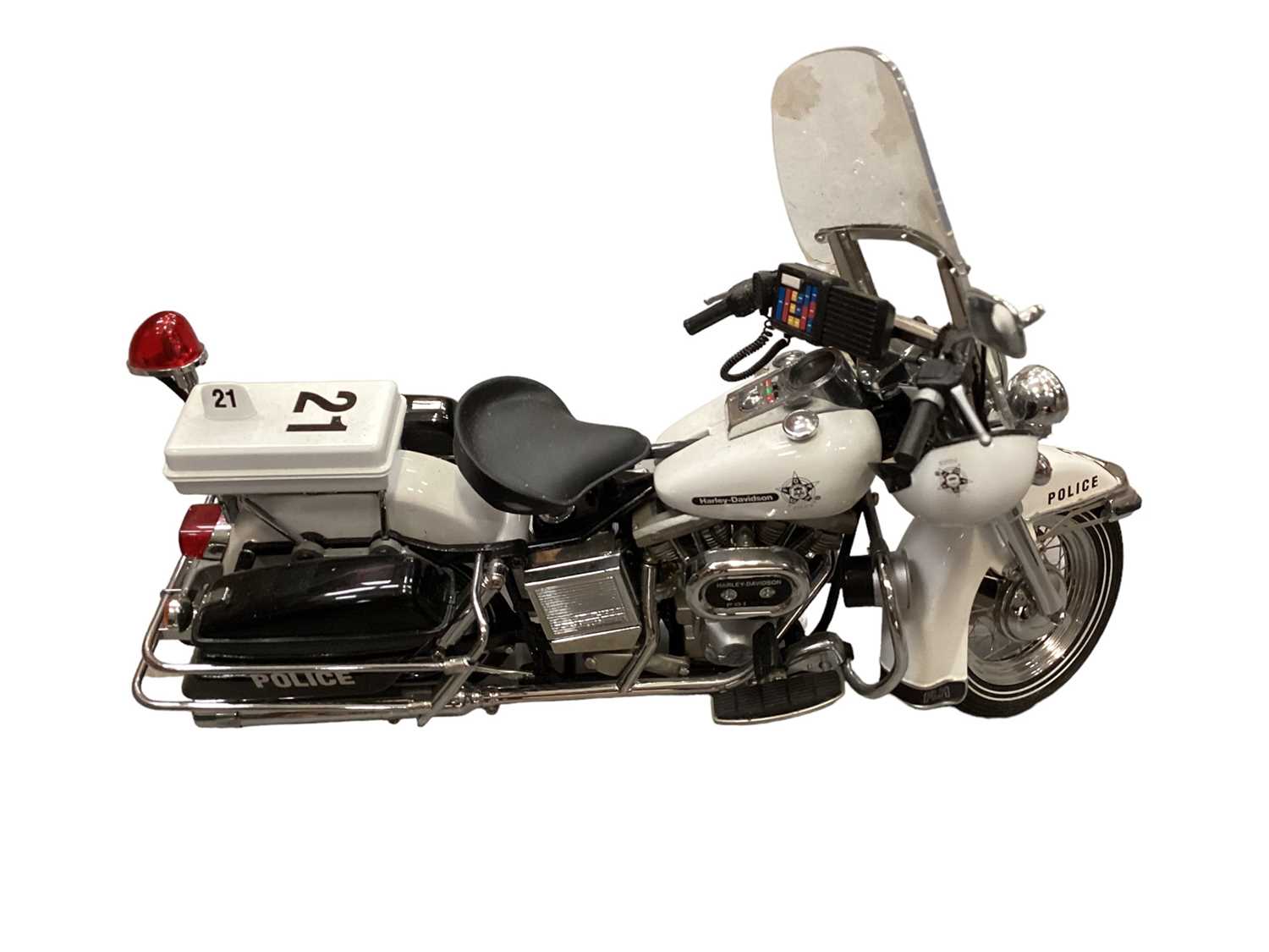 Lot 2030 - Group of Franklin Mint models of Harley Davidsons, and Danbury Mint pewter cars