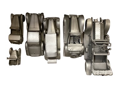 Lot 2030 - Group of Franklin Mint models of Harley Davidsons, and Danbury Mint pewter cars