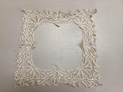 Lot 2059 - Antique and later handmade lace collars including Brussels, Carrickmacross