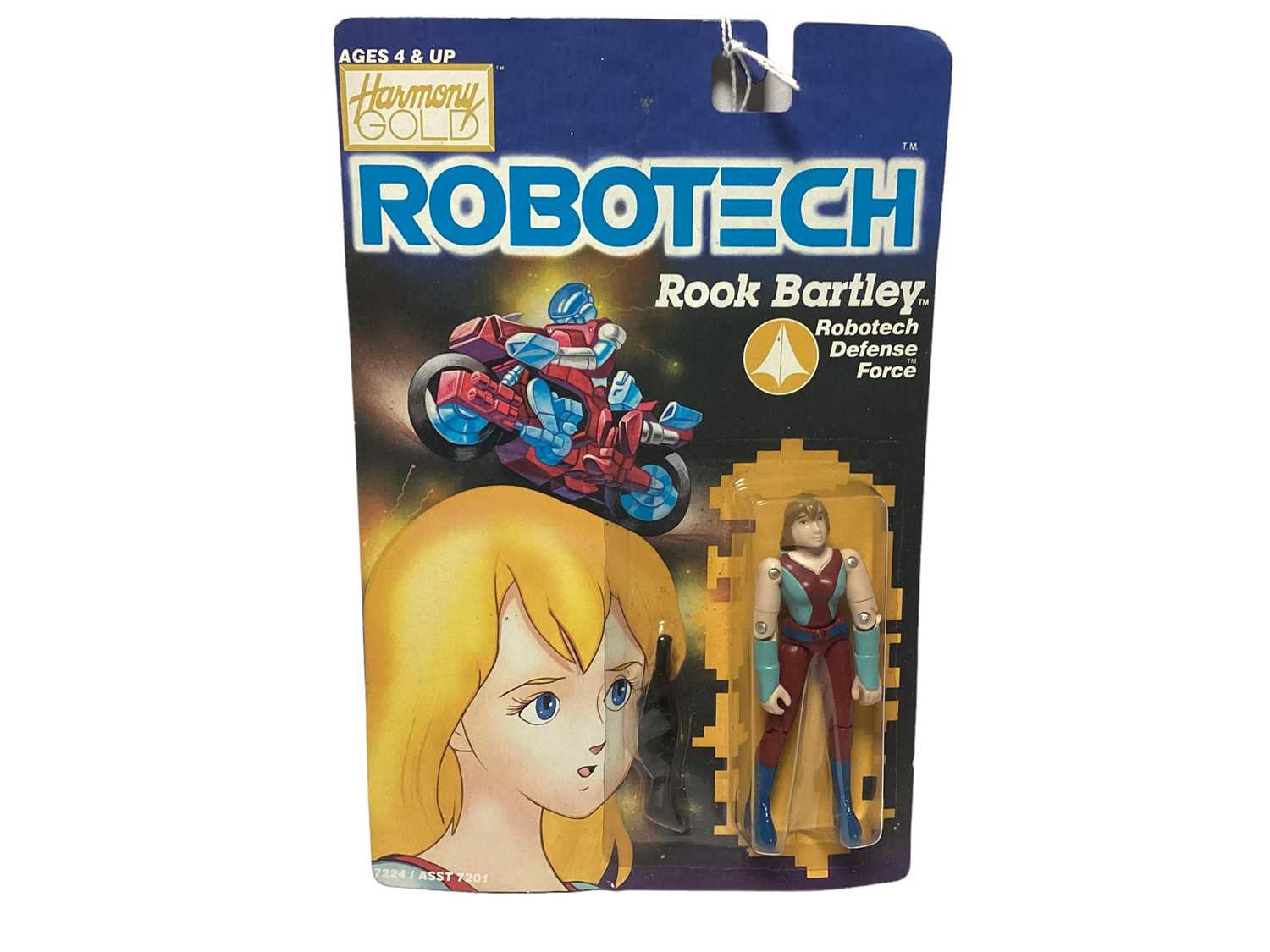 Lot 384 - Harmony Gold (c1992) Rook Bartley (Robotech Defence Force) 3 1/2" action figure, on card with bubblepack No.7224 (1)