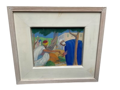 Lot 167 - David Sassoon (1888-1978) pastel, orientalist scene