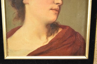 Lot 1044 - Gabriel Cornelius Ritter Von Max (1840-1915) oil on panel - Head of a Young Lady, signed, 26cm x 20cm, in gilt frame