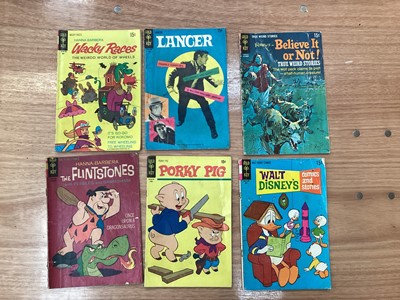 Lot 1421 - Gold Key Comics, to include Wacky Races #3, The Flintstones, Walt Disney Chip n Dale, Moby Duck, Donald Duck, Mickey Mouse and Goofy and others. Approximately 23 comics.